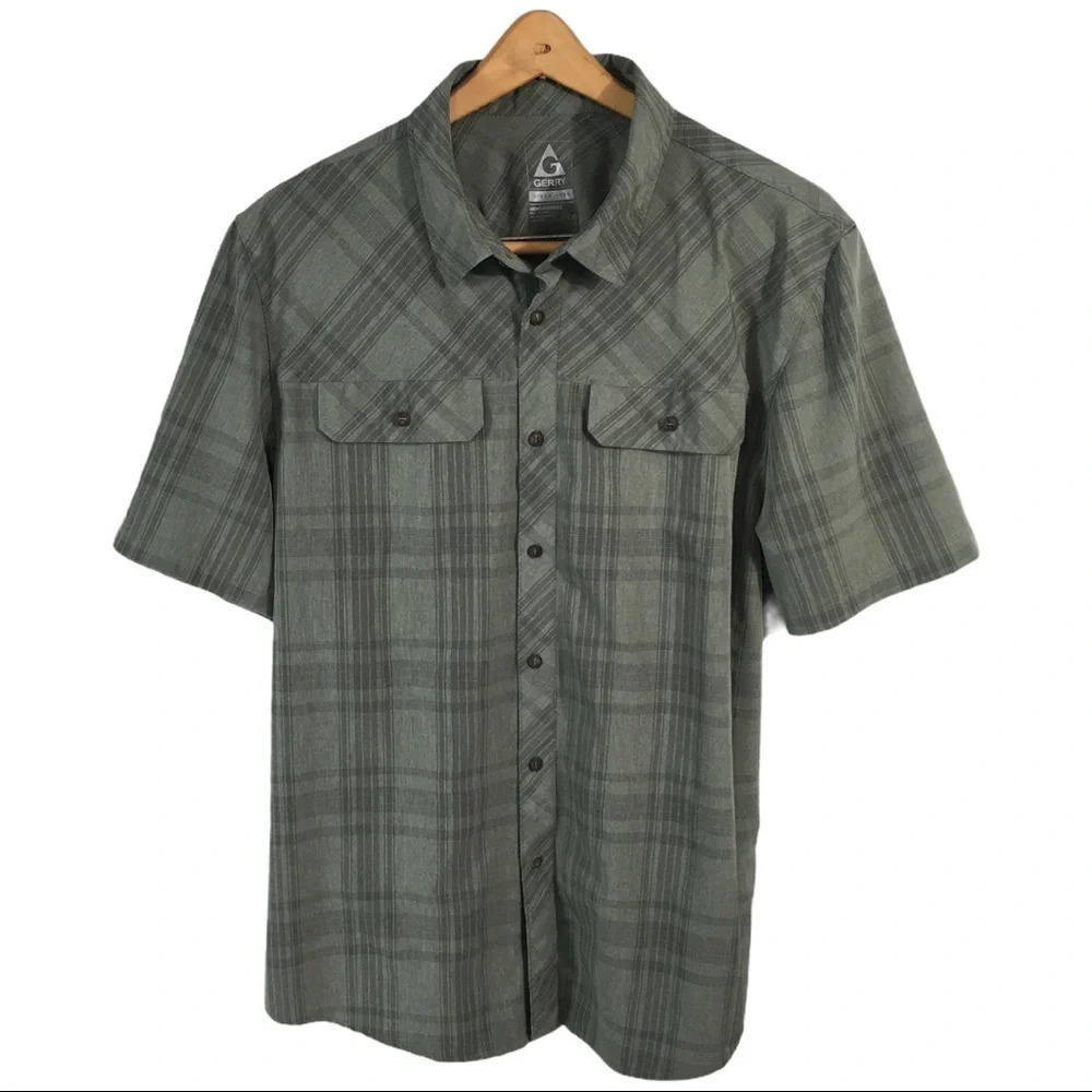 BF279 Men’s Gerry Outdoor Performance Button Down Shirt L